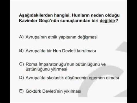 kpss tarih ilk türk devletleri çıkmış sorular